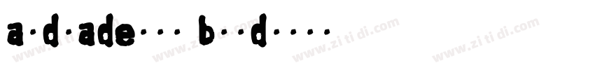 andradepro bold字体转换